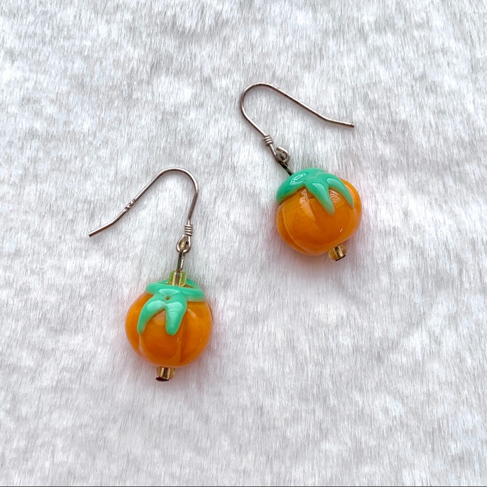NEW Handmade Halloween Pumpkin Earrings